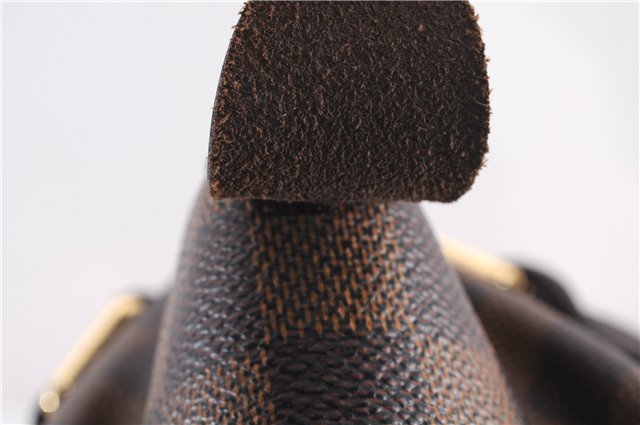 Authentic Louis Vuitton Damier Verona PM Shoulder Boston Bag N41117 LV 1356F