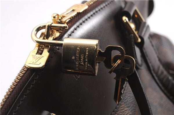 Authentic Louis Vuitton Damier Verona PM Shoulder Boston Bag N41117 LV 1356F