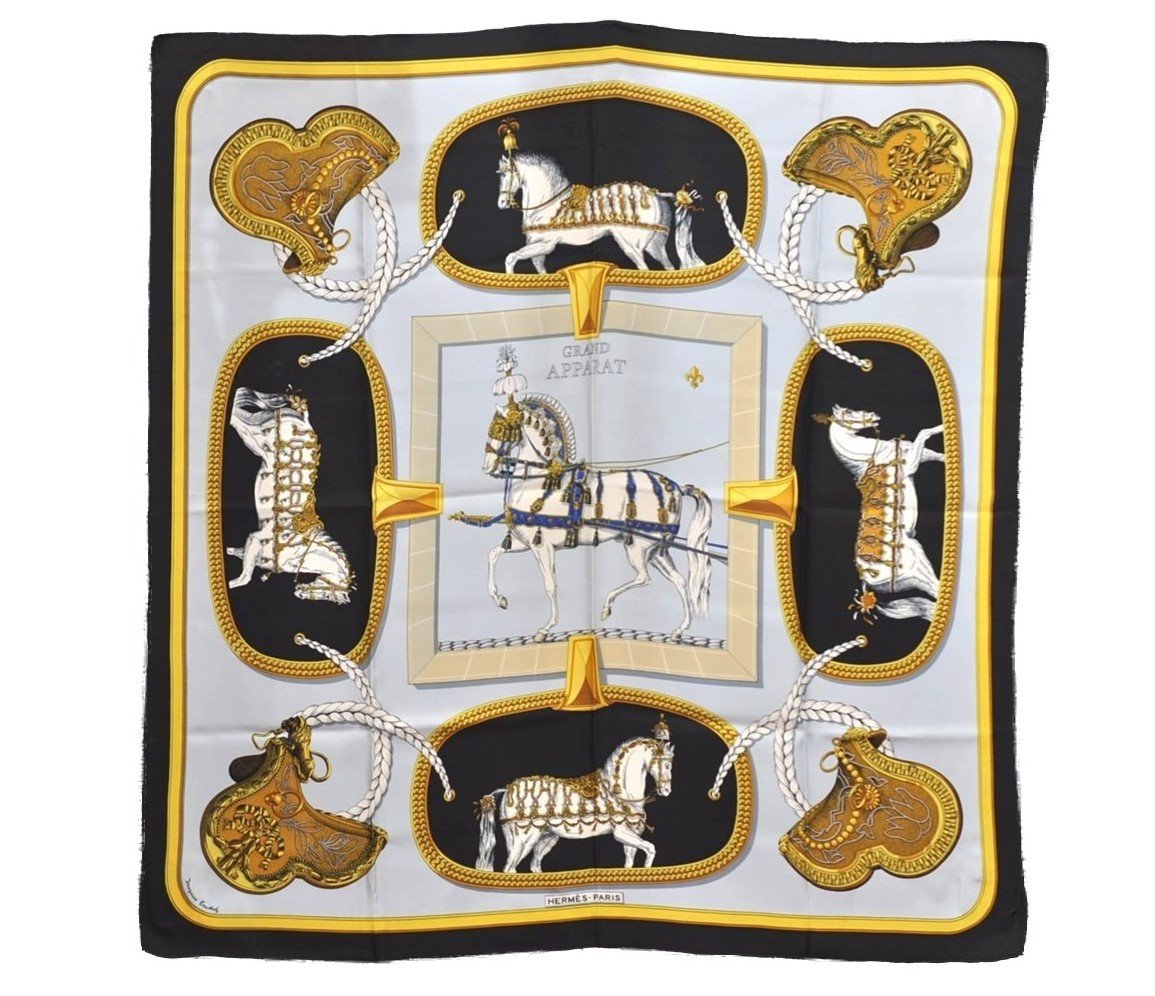 Authentic HERMES Carre 90 Scarf 