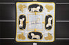 Authentic HERMES Carre 90 Scarf "GRAND APPARAT" Silk Black 1356I