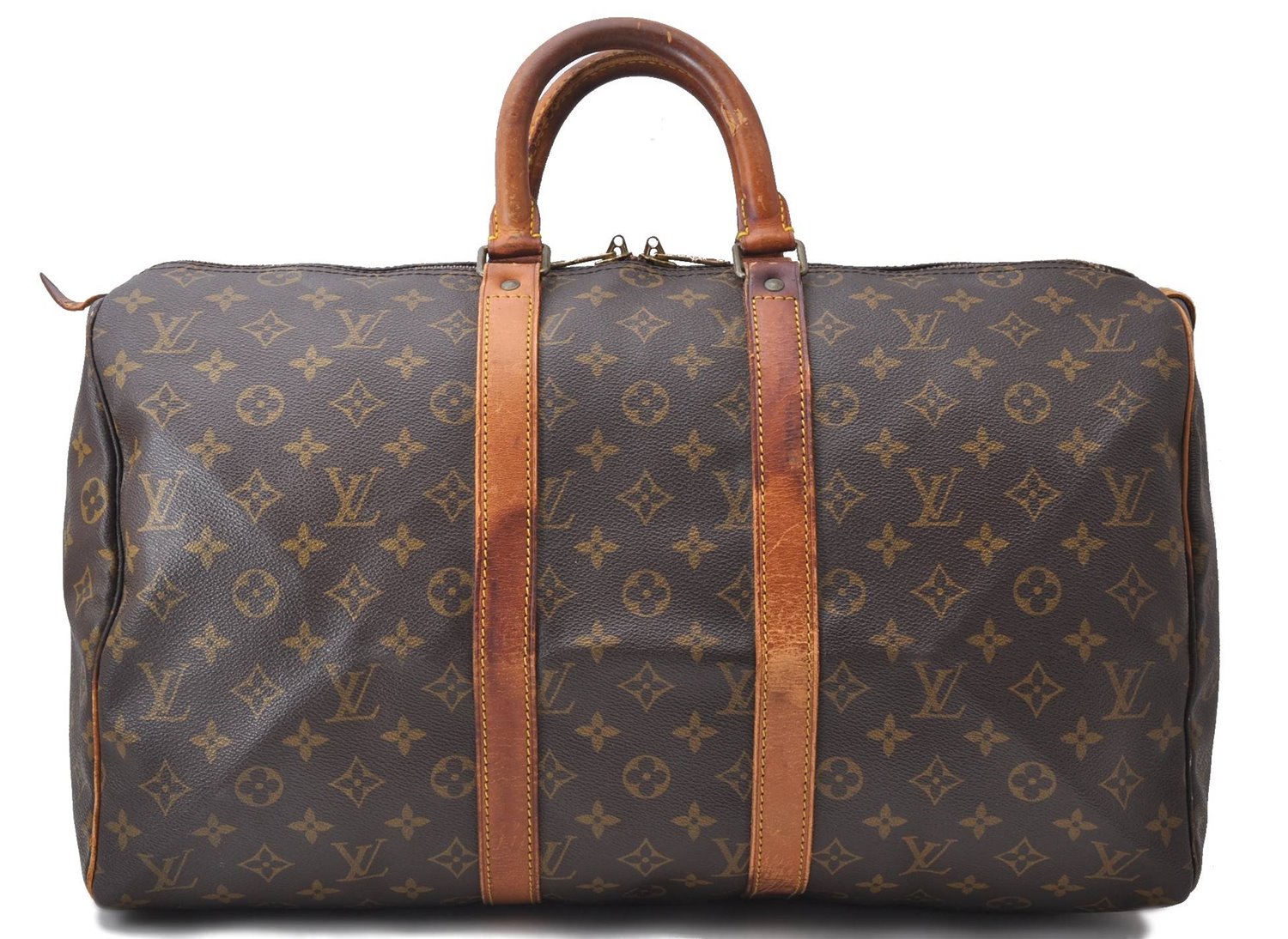 Authentic Louis Vuitton Monogram Keepall 45 Boston Bag M41428 LV 1357D