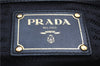 Authentic PRADA Leather Nappa 2Way Shoulder Hand Bag Blue 1358E