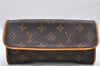Authentic Louis Vuitton Monogram Pochette Twin PM Shoulder Bag M51854 LV 1359D