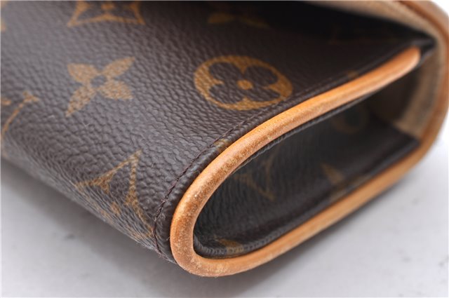Authentic Louis Vuitton Monogram Pochette Twin PM Shoulder Bag M51854 LV 1359D