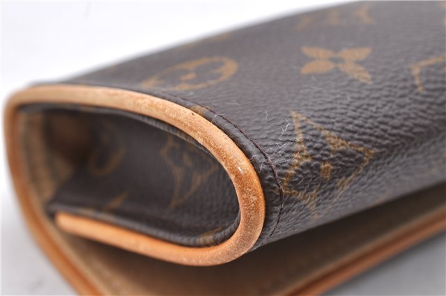 Authentic Louis Vuitton Monogram Pochette Twin PM Shoulder Bag M51854 LV 1359D