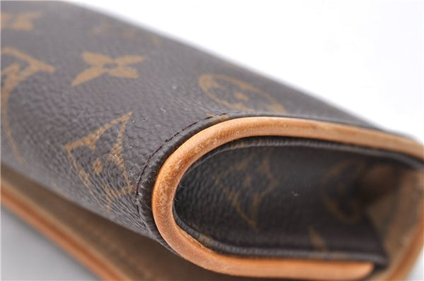 Authentic Louis Vuitton Monogram Pochette Twin PM Shoulder Bag M51854 LV 1359D