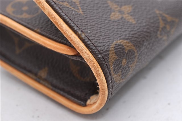 Authentic Louis Vuitton Monogram Pochette Twin PM Shoulder Bag M51854 LV 1359D