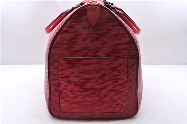 Authentic Louis Vuitton Epi Keepall 45 Boston Travel Bag Red M42977 LV 1359E