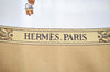 Authentic HERMES Carre 90 Scarf "LA PROMENADE DE LONGCHAMPS" Silk Beige 1359I