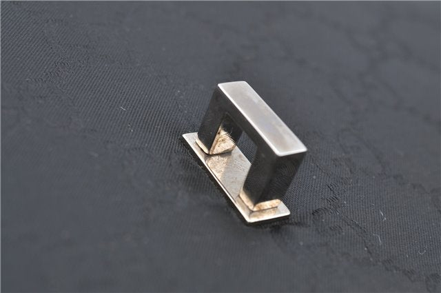 Authentic GUCCI Documents Case Purse GG Nylon Leather Black 1360C