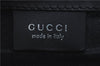 Authentic GUCCI Documents Case Purse GG Nylon Leather Black 1360C