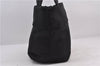 Authentic PRADA Nylon 2Way Leather Shoulder Tote Bag Black 1360D