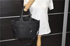 Authentic PRADA Nylon 2Way Leather Shoulder Tote Bag Black 1360D