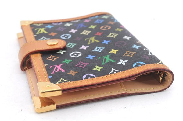 Louis Vuitton Monogram Multicolor Agenda PM Day Planner Cover R20895 Black 1361D