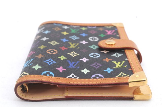 Louis Vuitton Monogram Multicolor Agenda PM Day Planner Cover R20895 Black 1361D