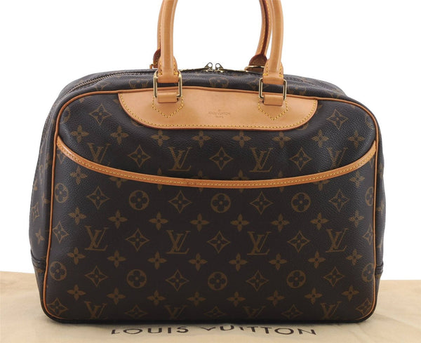 Authentic Louis Vuitton Monogram Deauville Hand Bag M47270 LV 1362D