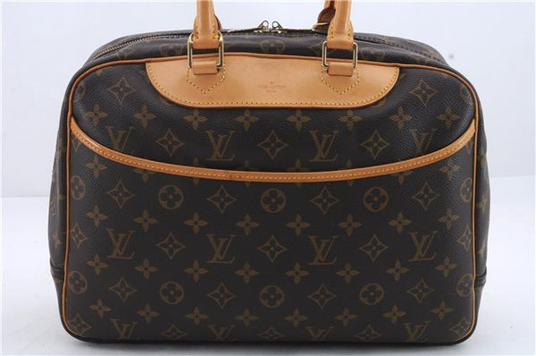 Authentic Louis Vuitton Monogram Deauville Hand Bag M47270 LV 1362D