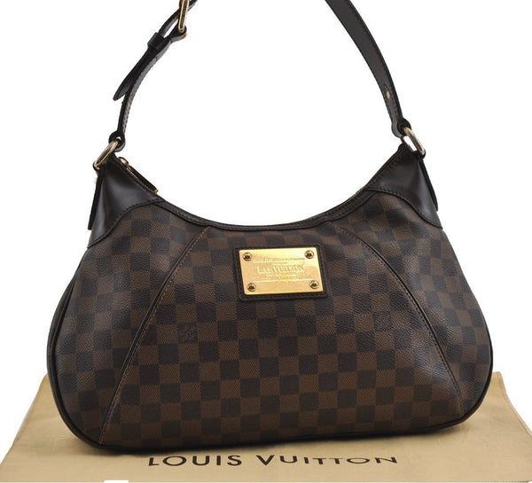 Authentic Louis Vuitton Damier Thames GM Shoulder Hand Bag N48181 LV 1362I