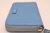 Authentic GUCCI Micro Guccissima GG Leather Long Wallet 449391 Light Blue 1363I