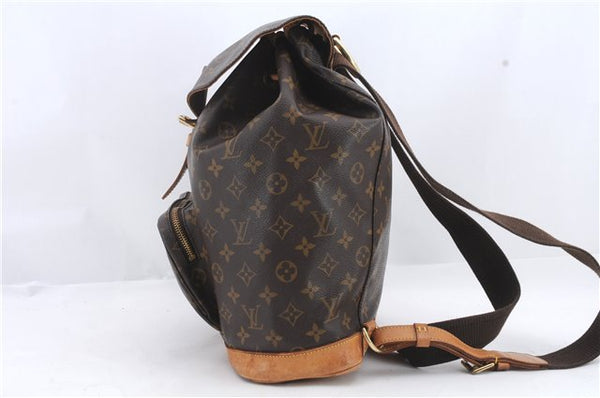 Authentic Louis Vuitton Monogram Montsouris GM Backpack M51135 LV 1364D