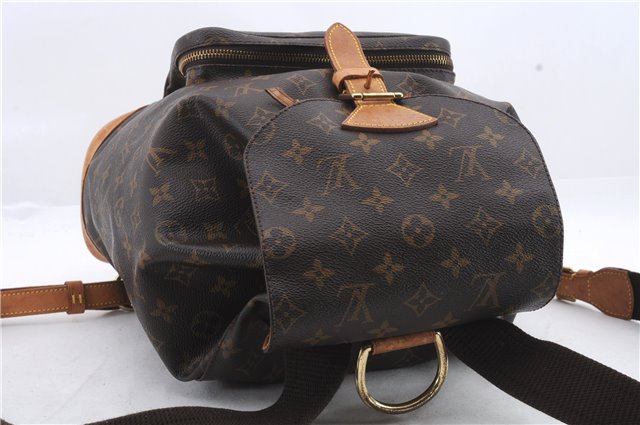Authentic Louis Vuitton Monogram Montsouris GM Backpack M51135 LV 1364D