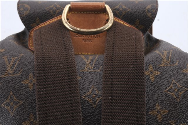 Authentic Louis Vuitton Monogram Montsouris GM Backpack M51135 LV 1364D