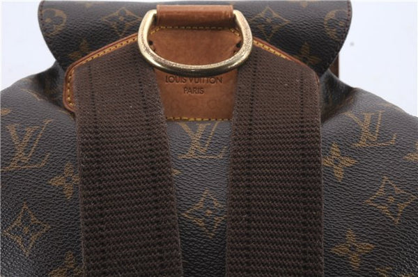 Authentic Louis Vuitton Monogram Montsouris GM Backpack M51135 LV 1364D