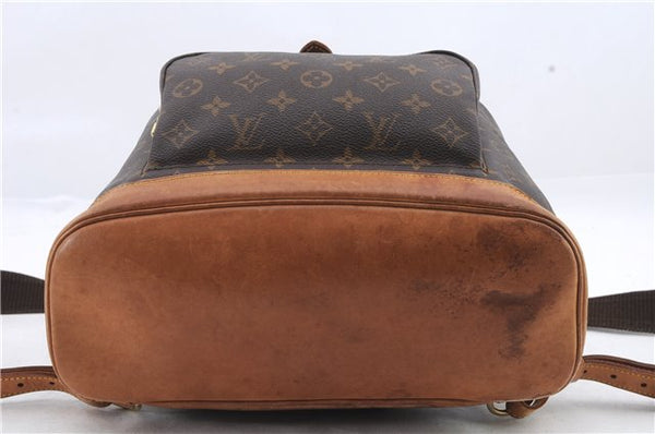 Authentic Louis Vuitton Monogram Montsouris GM Backpack M51135 LV 1364D