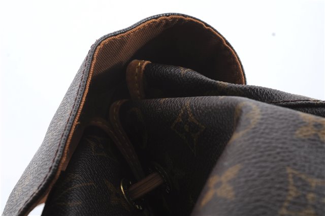 Authentic Louis Vuitton Monogram Montsouris GM Backpack M51135 LV 1364D