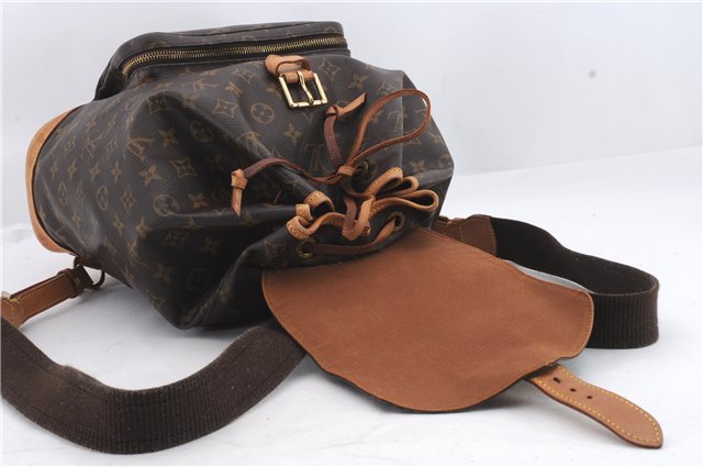 Authentic Louis Vuitton Monogram Montsouris GM Backpack M51135 LV 1364D