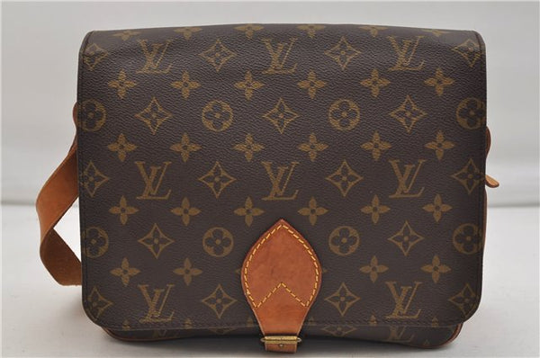 Authentic Louis Vuitton Monogram Cartouchiere GM Shoulder Bag M51252 LV 1364E