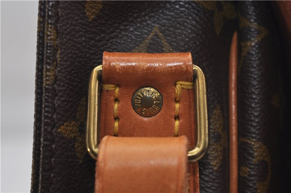 Authentic Louis Vuitton Monogram Cartouchiere GM Shoulder Bag M51252 LV 1364E