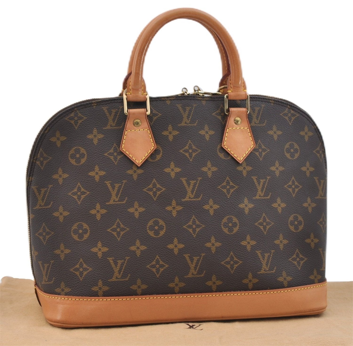 Authentic Louis Vuitton Monogram Alma Hand Bag Purse M51130 LV 1364F