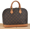 Authentic Louis Vuitton Monogram Alma Hand Bag Purse M51130 LV 1364F