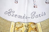 Authentic HERMES Carre 90 Scarf "Pampa" Silk White 1364I