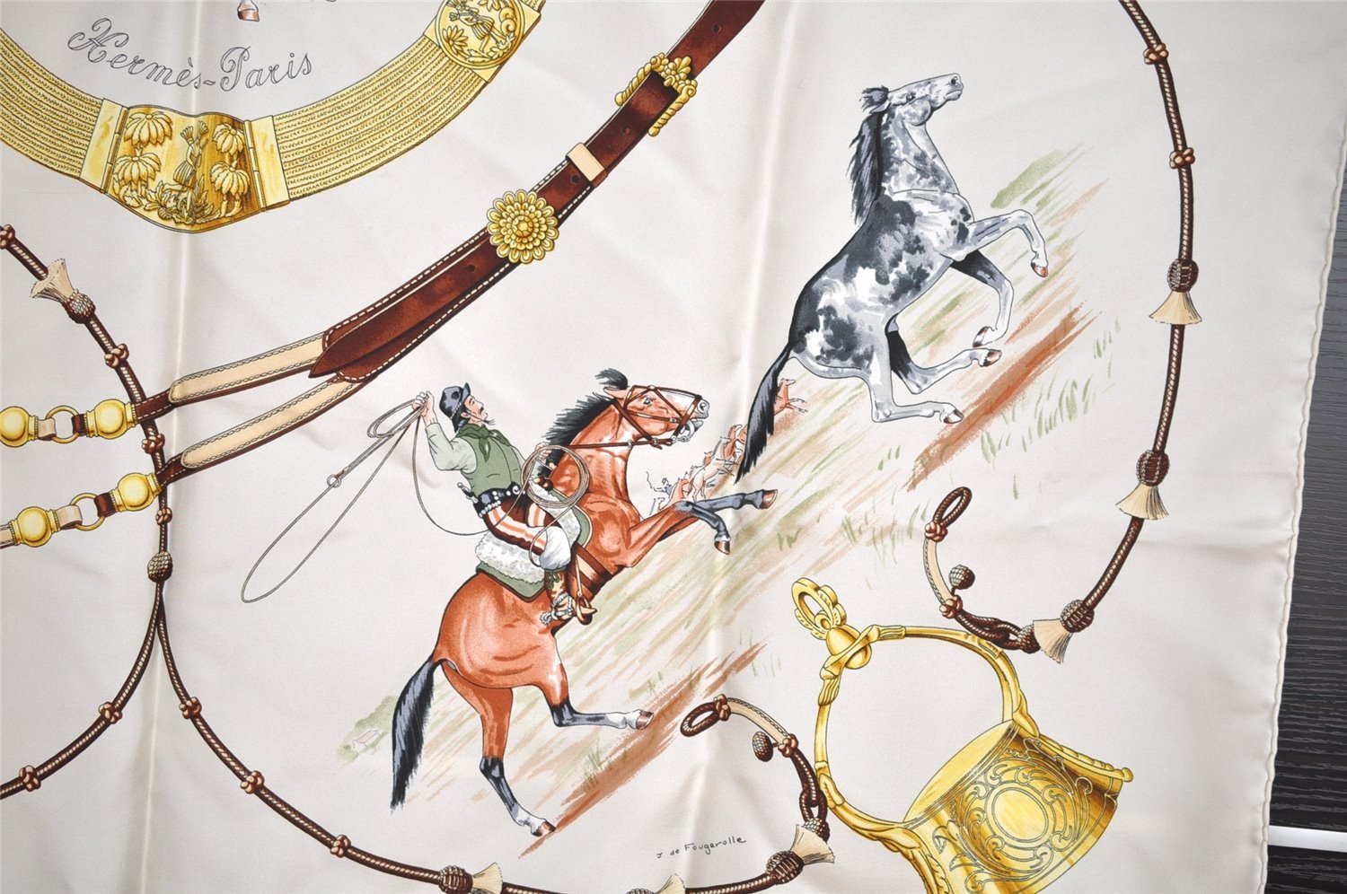 Authentic HERMES Carre 90 Scarf 