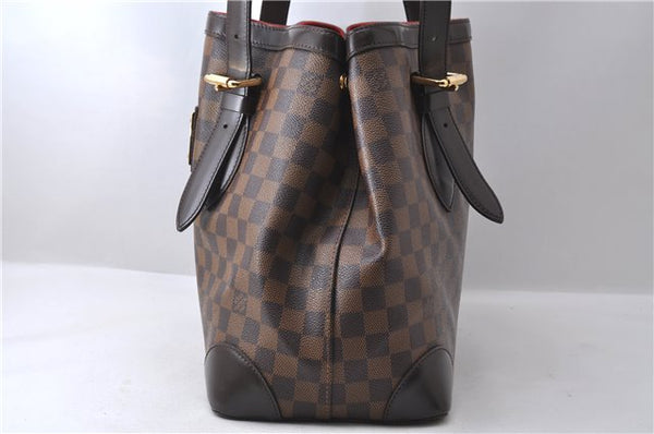 Authentic Louis Vuitton Damier Hampstead MM Shoulder Tote Bag N51204 LV 1365D