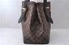 Authentic Louis Vuitton Damier Hampstead MM Shoulder Tote Bag N51204 LV 1365D