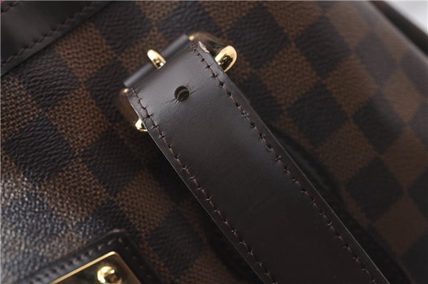 Authentic Louis Vuitton Damier Hampstead MM Shoulder Tote Bag N51204 LV 1365D