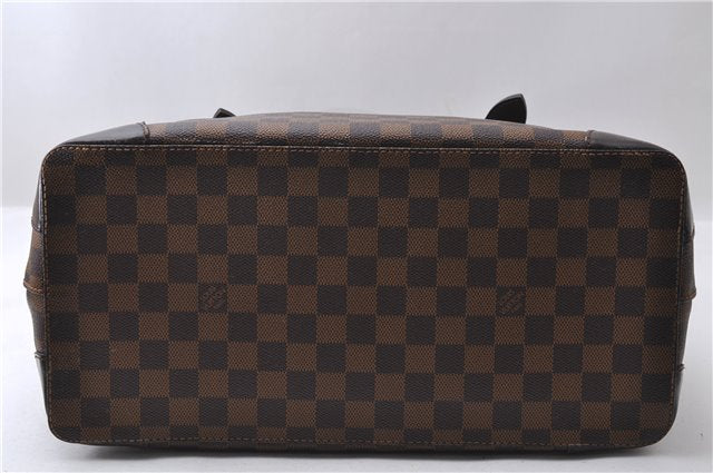 Authentic Louis Vuitton Damier Hampstead MM Shoulder Tote Bag N51204 LV 1365D