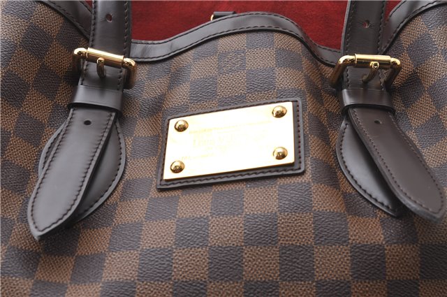 Authentic Louis Vuitton Damier Hampstead MM Shoulder Tote Bag N51204 LV 1365D