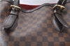 Authentic Louis Vuitton Damier Hampstead MM Shoulder Tote Bag N51204 LV 1365D