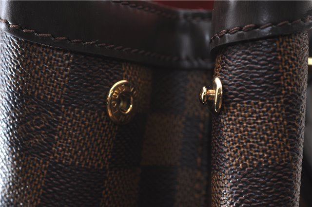 Authentic Louis Vuitton Damier Hampstead MM Shoulder Tote Bag N51204 LV 1365D
