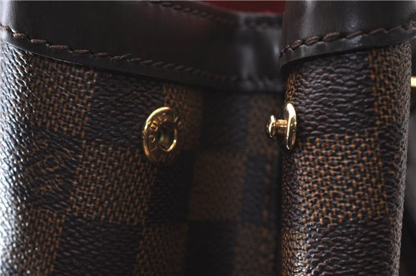 Authentic Louis Vuitton Damier Hampstead MM Shoulder Tote Bag N51204 LV 1365D