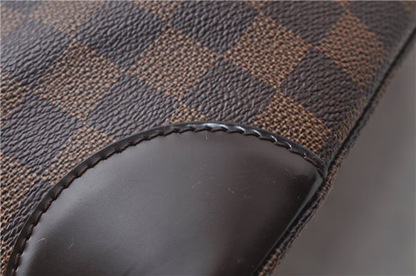 Authentic Louis Vuitton Damier Hampstead MM Shoulder Tote Bag N51204 LV 1365D
