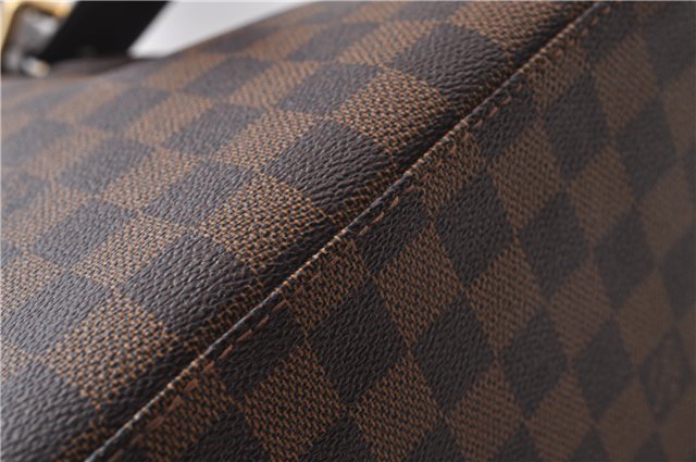 Authentic Louis Vuitton Damier Hampstead MM Shoulder Tote Bag N51204 LV 1365D