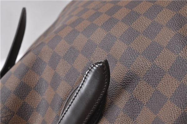 Authentic Louis Vuitton Damier Hampstead MM Shoulder Tote Bag N51204 LV 1365D