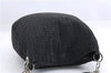 Authentic Christian Dior Mesh Design Chain Shoulder Tote Bag Leather Black 1365E