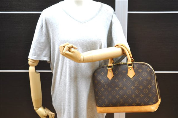 Authentic Louis Vuitton Monogram Alma Hand Bag Purse M51130 LV 1365F