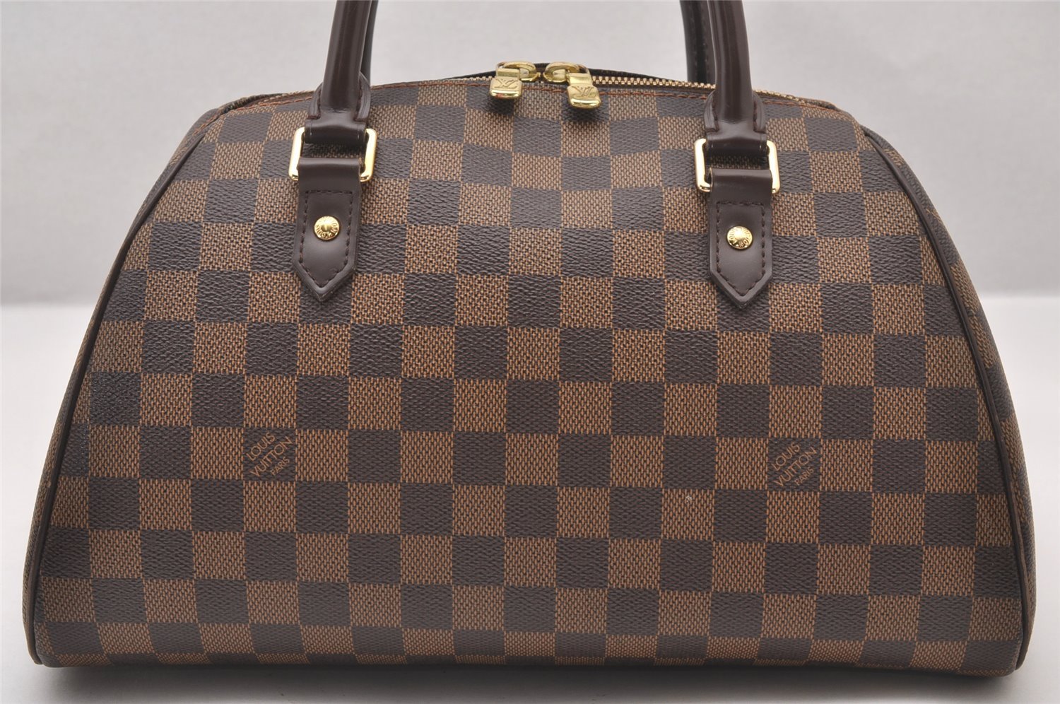Authentic Louis Vuitton Damier Ribera MM Hand Boston Bag Purse N41434 LV 1365I